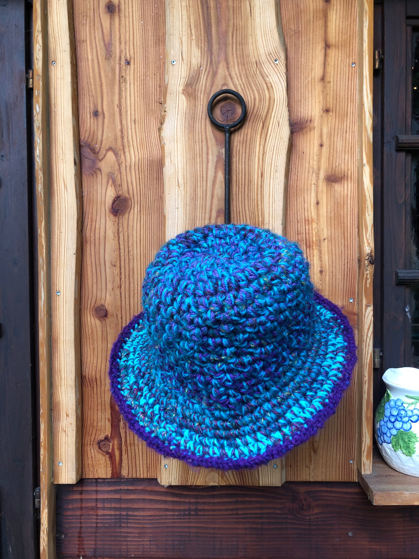 Wooly crochet hat