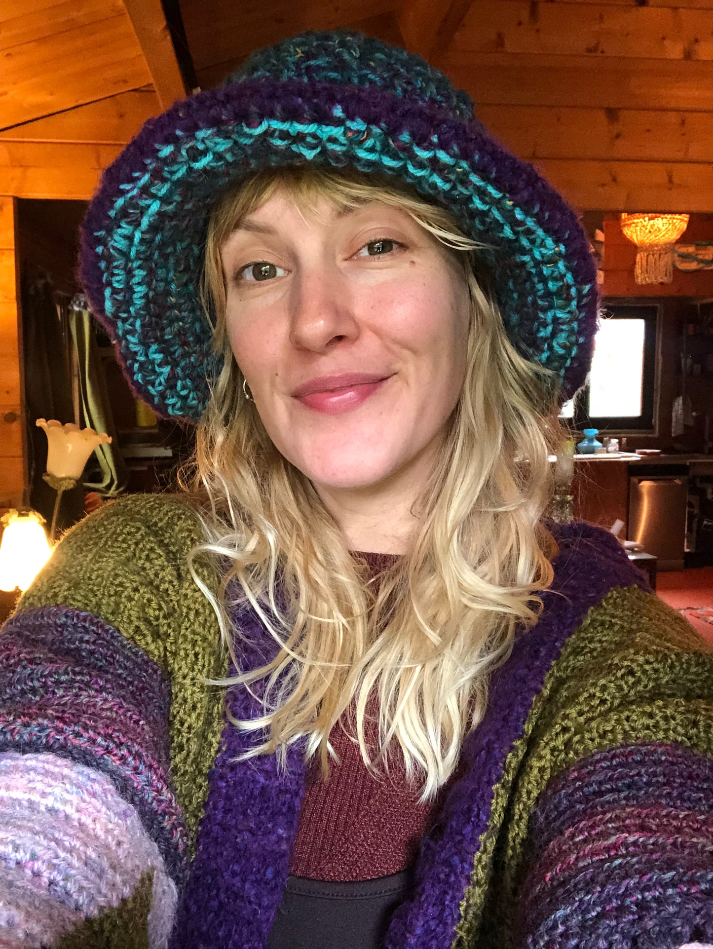 Wooly crochet hat